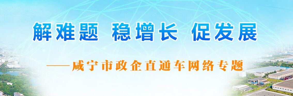 解难题、稳增长、促发展——咸宁市政企直通车